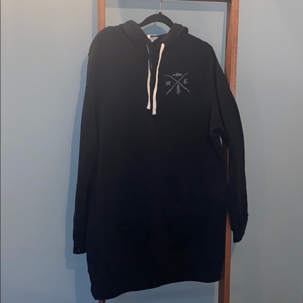 Sweatshirt hoodie tunic/dress